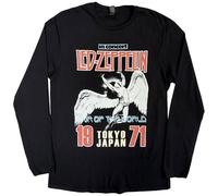Led Zeppelin Japanese Icarus Band Logo T Shirt Official Black Long Sleeve