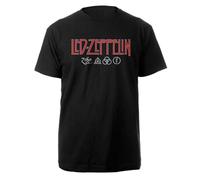 Led Zeppelin Logo and Symbols T Shirt