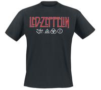 Led Zeppelin Logo & Symbols Musik T-Shirt