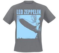 Led Zeppelin LZI Blue Cover T-Shirt Charcoal S
