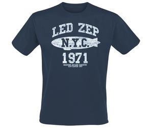 Led Zeppelin NYC 1971 T-Shirt blau in S