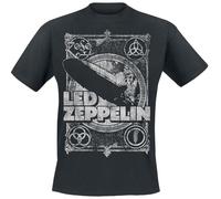 Led Zeppelin Shook Me Männer T-Shirt schwarz S 100% Baumwolle Band-Merch, Bands
