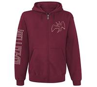 Led Zeppelin Symbols Männer Kapuzenjacke Maroon Band-Merch, Bands