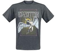 Led Zeppelin T Shirt Icarus Burst Band Logo Nue offiziell Herren Weiß