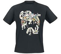 Led Zeppelin T Shirt Photo III Band Logo Nue offiziell Herren Schwarz L