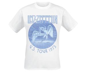 Led Zeppelin Tour 75 T-Shirt weiß in S