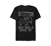 Led Zeppelin - US '77 - T-Shirt - Schwarz - S - 100% Baumwolle Schwarz S