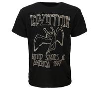 Led Zeppelin USA '77 T-Shirt - Offizielles Merchandise S Schwarz