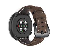 Leder Armbänder für Polar Ignite 3/ Ignite 2/ Ignite/Polar Unite/Polar Pacer Armband für Männer und Frauen Klassisches Leder mit Edelstahl Metall Schließe (4)
