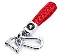 Leder Auto Schlüsselanhänger, Schlüsselanhänger passend für Peugeot 107 207 407 408 206 306 307 308 406 806 3008 4008, Damen und Herren Schlüsselanhänger, Auto Schlüsselanhänger,5008