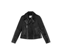 Bikerjacke PHILIPP PLEIN "Signature", Damen, Gr. 6, schwarz (02, schwarz), Obermaterial: 100% Lamm Leder. Futter: 100% Acetat, Jacken (17854165-6) 02, schwarz