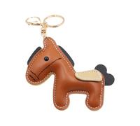 Leder Horse Schlüsselanhänger - PU Leder Horse Anhänger für Keys, Taschen & Rucksäcke | Durable Lightweight Bag Charm For Women, Kids & Teens