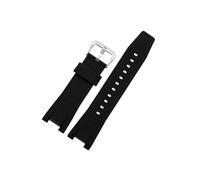 Leder-Nylon-Uhrenarmband, passend for Casio GST-W120L S130l 310 B100 300, weiches, bequemes Uhrenarmband-Zubehör, 26 mm(Black-Steel-02)