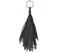 Leder Quasten Schlüsselanhänger für Tasche, Quasten Schlüsselanhänger, Stilvolle Kreativität, Leder Quasten Schlüsselanhänger, Auto Schlüsselanhänger, Halter, Tasche, Geldbörse, Dekorationen(Schwarz)