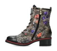 Laura Vita Schnürstiefelette RACHELEO 04 Damen Leder/Textil Schwarz Größe 37