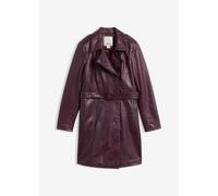 Leder-Trenchcoat aus Lammnappa 46