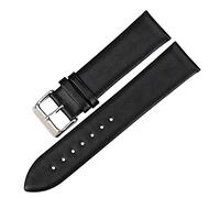 Leder Uhrenarmband Frauen-Uhr-Zubehör Uhrenarmband Leder Armband Uhrenarmbänder Schwarz, 20mm