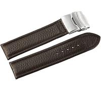 Leder Uhrenarmband Uhrenband Uhrband Ersatzband Armband Dunkelbraun Nahtfrabe Dunkelbraun 816271710122 Stegbreite 22 mm