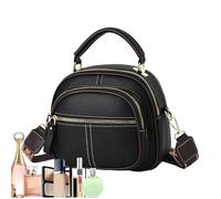 Leder-Umhängetasche - Braune Multifunktionale Schultertasche, Große Reisetasche, Modische Organizer-Handtasche, Weiches Echtleder Mit Mehreren Fächern | Tägliche Tragetasche Für Damen O