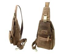 Leder Umhängetasche Herren Brusttasche Herren Damen | Sling Chest Crossbody Bag | Schultertasche Brusttasche Männer | Herrentasche Leder