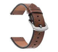 Lederarmband-Armband kompatibel mit Amazfit Balance Smart-Armband Schnellverschluss-Armband Omega for Seiko-Uhrenzubehör(Brown,22mm Universal)