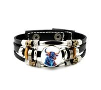 Lederarmband Für Herren, Armband Mit Stiermotiv, Verstellbar, Aus Geflochtenem Leder, Handgefertigt, Ethnisch Inspiriert, Freundschaftsaccessoire, Geschenkidee Zum Geburtstag Oder Zu Weihnachten
