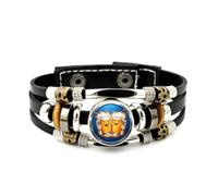 Lederarmband Für Herren, Bierfest-Zauber: Trink Viel! Flammenschutz-Armband, Verstellbar, Geflochten, Aus Leder, Handgefertigt, Ethnisch, Punk-Accessoire, Geburtstags- Oder