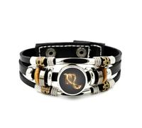 Lederarmband Für Herren, Dynamisches Armband Mit Partikelfluss-Motiv, Verstellbar, Aus Geflochtenem Leder, Handgefertigt Im Punk-Ethno-Stil, Freundschaftsaccessoire, Geschenkidee Zum Geburtstag Oder