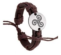 Lederarmband Für Herren, Fashion Trend Teen Wolf Armbänder Hanf Größe Verstellbar Armband Aus Echtem Leder Charme Bangle Frauen Männer Filme Schmuck Leuchtende Armband Accessoires Festival Paar