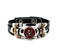 Lederarmband Für Herren, Skorpion-Totenkopf-Armband Im Mechanischen Cyber-Steam-Punk-Stil, Verstellbares, Mehrlagiges Lederarmband Mit Flechtmuster, Handgefertigtes Punk-Ethno-Armband, Freundschaftsa