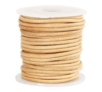 Lederband beige 2 mm 10 m