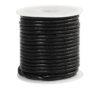 Lederband schwarz 2 mm 10 m