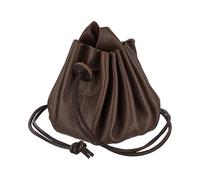 Lederbeutel aus Nappaleder Farbe braun mittel (ca. 9 x 7 cm)