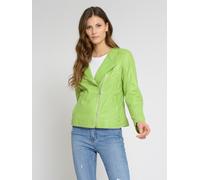 Lederblazer MAZE "42021220", Damen, Gr. S, grün (mint grün), Obermaterial: 100% Lammleder / Futter: 100% Viskose / Ärmelfutter: 100% Polyester, Blazer (14396867-S) mint grün