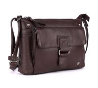 LEDERBUCK Lucy Small Soft Leather Crossbody Handbags Purses- Double Zip Premium Sling Crossover Shoulder Bag for Women