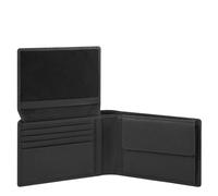 Ledergeldbörsen mit Fälschungsschutz Akron, Schwarz - Farb-Varianten: Schwarz