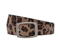 Ledergürtel ANNAMATONI "AnnaMatoni Damen Ledergürtel hochwertiges Kunstfell in Leo Optik", Damen, Gr. TW100 - 115cm Gesamtlänge, leo 650, 100% Leder, Gürtel Ledergürtel (74400654-115) leo 650