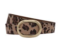 Ledergürtel ANNAMATONI "AnnaMatoni Damen Ledergürtel in hochwertigem Kunstfell in Leo", Damen, Gr. TW100 - 115cm Gesamtlänge, leo 650, 100% Leder, Gürtel Ledergürtel (99041906-115) leo 650