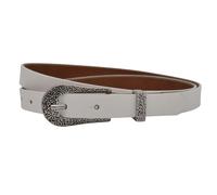 Ledergürtel ANNAMATONI "AnnaMatoni Damen Ledergürtel in hochwertigem Kunstfell in Leo", Damen, Gr. TW100 - 115cm Gesamtlänge, weiß 100, 100% Leder, Gürtel Ledergürtel (82219600-115) weiß 100