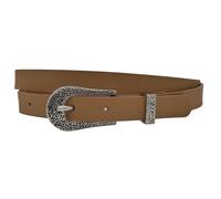 Ledergürtel ANNAMATONI "AnnaMatoni Damen Ledergürtel in hochwertigem Kunstfell in Leo", Damen, Gr. TW100 - 115cm Gesamtlänge, beige 130, 100% Leder, Gürtel Ledergürtel (89522136-115) beige 130