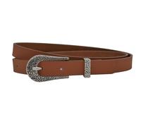 Ledergürtel ANNAMATONI "AnnaMatoni Damen Ledergürtel in hochwertigem Kunstfell in Leo", Damen, Gr. TW115 - 130cm Gesamtlänge, cognac 640, 100% Leder, Gürtel Ledergürtel (52232648-130) cognac 640