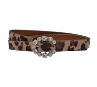 Ledergürtel ANNAMATONI "AnnaMatoni Damen Ledergürtel in hochwertigem Kunstfell in Leo", Damen, Gr. TW75 - 90cm Gesamtlänge, leo 650, 100% Leder, Gürtel Ledergürtel (82873500-90) leo 650
