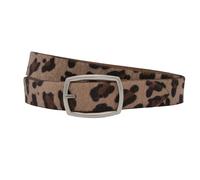 Ledergürtel ANNAMATONI "AnnaMatoni Damen Ledergürtel in hochwertigem Kunstfell in Leo", Damen, Gr. TW85 - 100cm Gesamtlänge, leo 650, 100% Leder, Gürtel Ledergürtel (43801319-100) leo 650