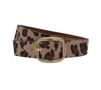 Ledergürtel ANNAMATONI "AnnaMatoni Damen Ledergürtel in hochwertigem Kunstfell in Leo", Damen, Gr. TW90 - 105cm Gesamtlänge, leo 650, 100% Leder, Gürtel Ledergürtel (16855552-105) leo 650