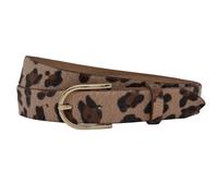 Ledergürtel ANNAMATONI "AnnaMatoni Damen Ledergürtel in hochwertigem Kunstfell in Leo", Damen, Gr. TW90 - 105cm Gesamtlänge, leo 650, 100% Leder, Gürtel Ledergürtel (17585269-105) leo 650