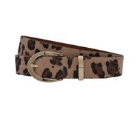 Ledergürtel ANNAMATONI "AnnaMatoni Damen Ledergürtel in hochwertigem Kunstfell in Leo", Damen, Gr. TW95 - 110cm Gesamtlänge, leo 650, 100% Leder, Gürtel Ledergürtel (69094854-110) leo 650