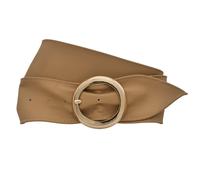 Ledergürtel ANNAMATONI "AnnaMatoni Taillengürtel Ora Taillengürtel Ora", Damen, Gr. TW90 - 105cm Gesamtlänge, beige (beige 130), 100% Leder, Gürtel Ledergürtel (42275618-105) beige 130