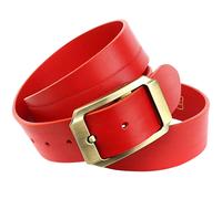 Ledergürtel ANTHONI CROWN, Damen, Gr. 100, rot, Leder, unifarben, Gürtel Ledergürtel, Vollrindledergürtel in rot (15978001-100)