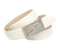 Ledergürtel ANTHONI CROWN, Damen, Gr. 100, weiß, Leder, unifarben, Gürtel Ledergürtel, in weiß (91116327-100) weiß