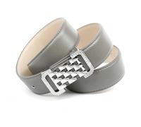 Ledergürtel ANTHONI CROWN, Damen, Gr. 105, grau, Leder, unifarben, Gürtel Ledergürtel, Graufarbener Ledergürtel mit Fashion-Schließe (33424408-105) grau